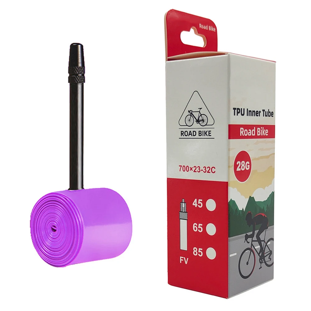 

Ultralight Bike Inner Tube 700C Road Bicycle TPU Material Tire 28inch Length Inner Tube 700C 18-32C Valve For Mountain Bikes