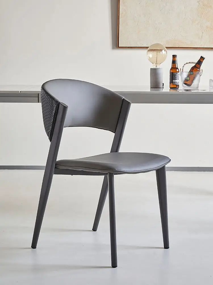 Nordic Modern Light Luxury Simple Style Small Family Armrest Armchair Leisure Chair Coffee Chair Dining Room