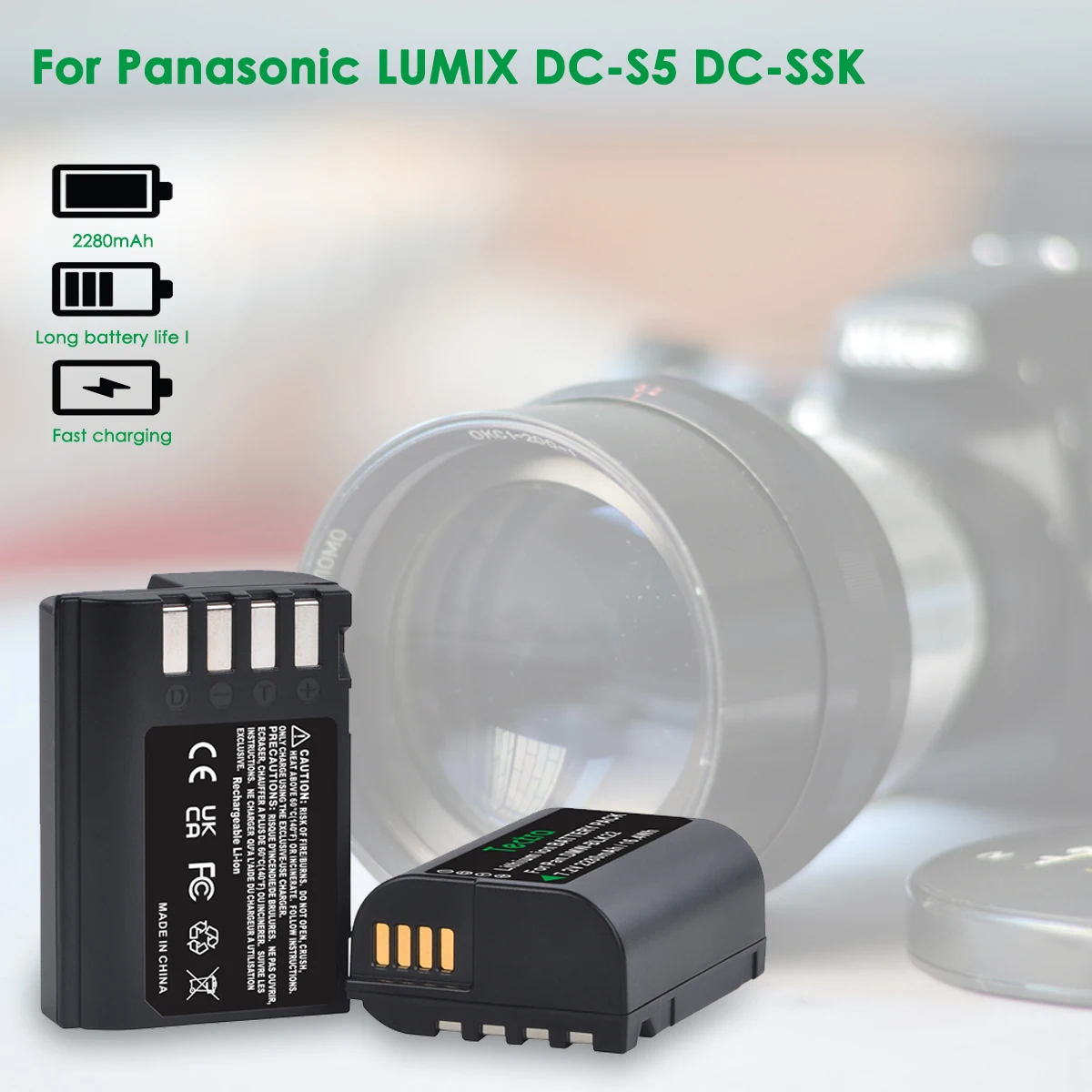 Panasonicバッテリー充電器,2280mAh,DMW-BLK22,2つの充電器,DC Panasonicバッテリー充電器,2280mAh,DMW-BLK22,2つの充電器,DC