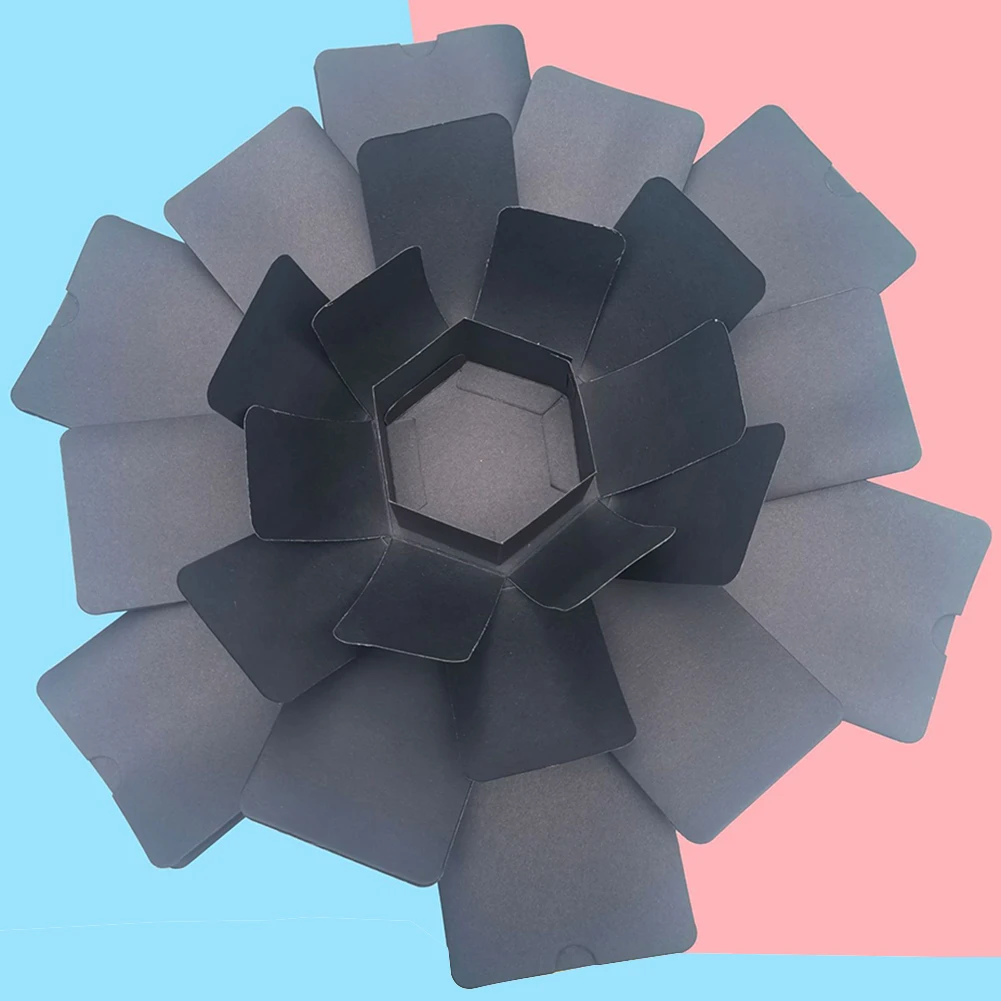 Hexagonal DIY Explosion Gift Box with Photo Album – Handmade Creative Cardboard Box for... - SKU HEB01618 - UGI Packaging