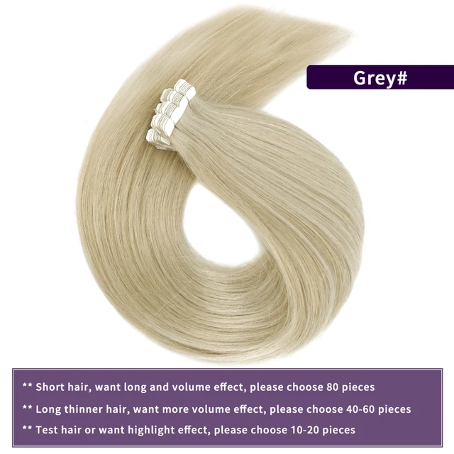 MW Mini Tape In Human Hair Extensions Natural Straight Hair Machine Remy Invisible Skin Weft Adhesive Glue On Hair 12