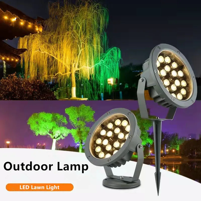 Tanie Lampa trawnikowa oświetlenie ogrodowe LED 12W oświetlenie krajobrazu wodoodporna IP65