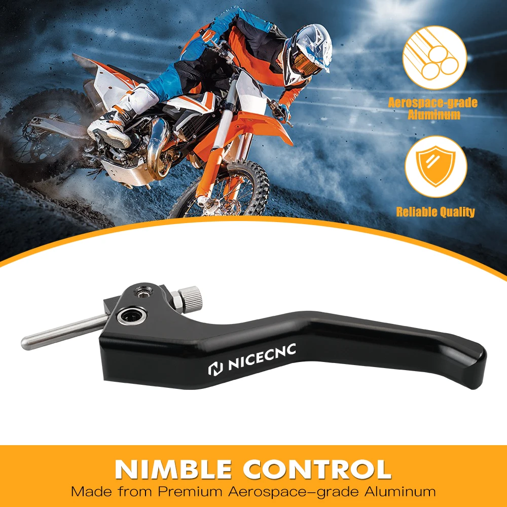 NICECNC Kurze Brems- und Kupplungshebel für KTM EXC 300 EXCF 350 SX 125 SXF 450 XCW 500 XCF 250 XC-W 300 SX-F 250 XC 300 2014-2023 – Detail 19