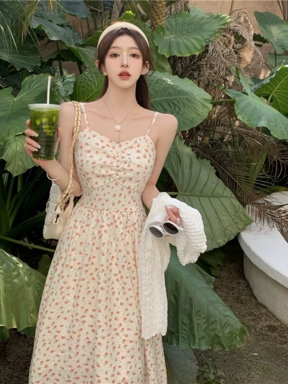 

Women's Vacation Summer Dress 2024 Printed Sleeveless Off Shoulder Sexy Sling Dresses Casual Fashion Party Dresses Vestidos﻿