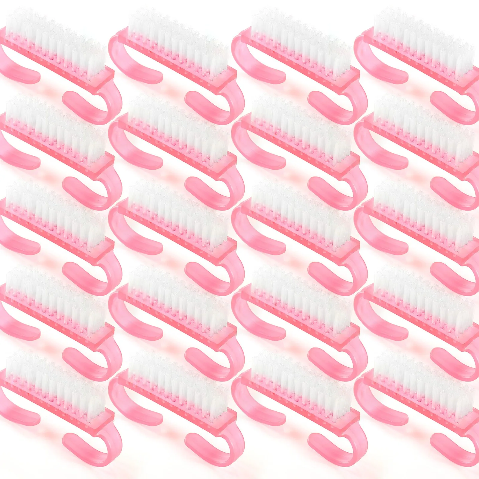 

10/20Pcs Nail Cleaner Brush Set For Nail Art Salon Nail Hand Scrubbing Cleaning Brush