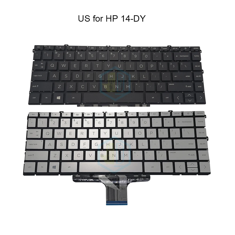 Teclado Inglês dos Eua Backlight para hp Pavilion X360 14-dy 14m-dy 14-dy0000 14-dy1000 Dy2000 14m-dy0000 Teclados Retroiluminados do Portátil