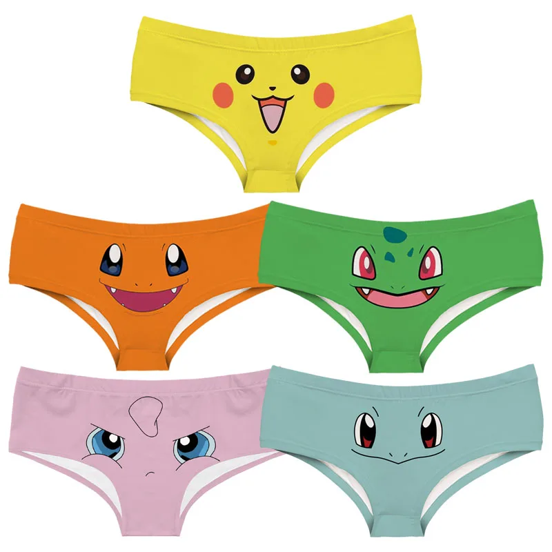 ポケモンの形をした通気性のあるパンツ 漫画のプリントが施されたセクシーな下着 Aliexpress