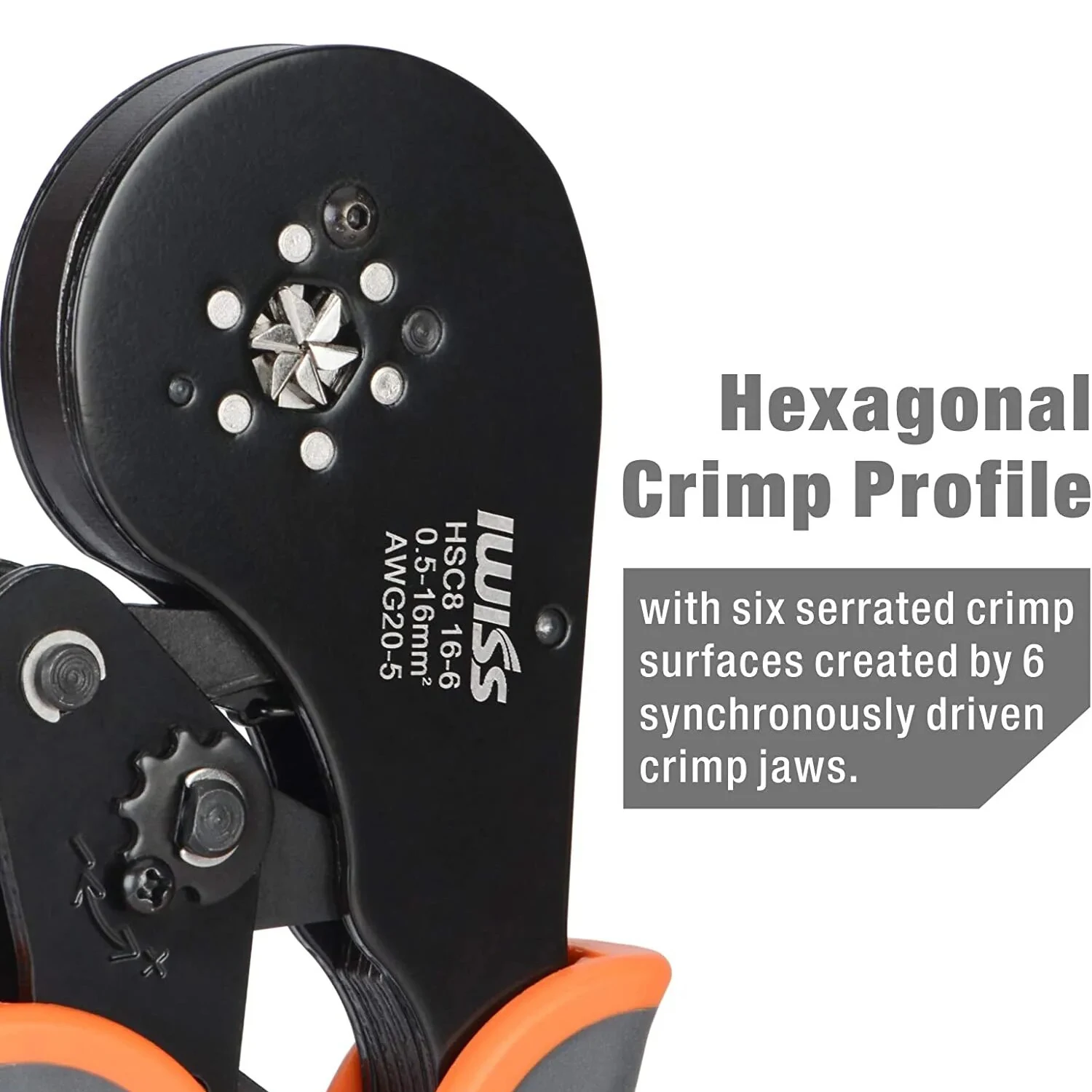 Wire Ferrule Crimping Tool Hexagonal Crimp Profile Self-adjusting Wire  End-sl