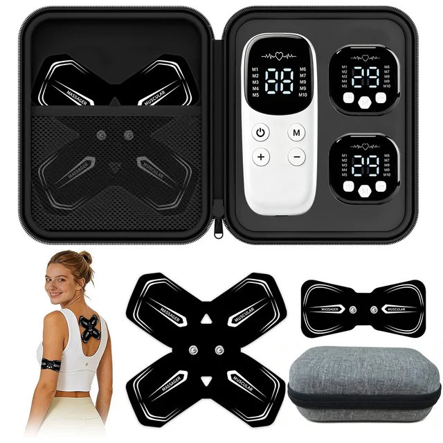 Electric Neck Massager EMS Muscle Stimulator Low Frequency Back Cervical Patches 10 Modes 29 Levels Intensity Pain Joints Relief 1