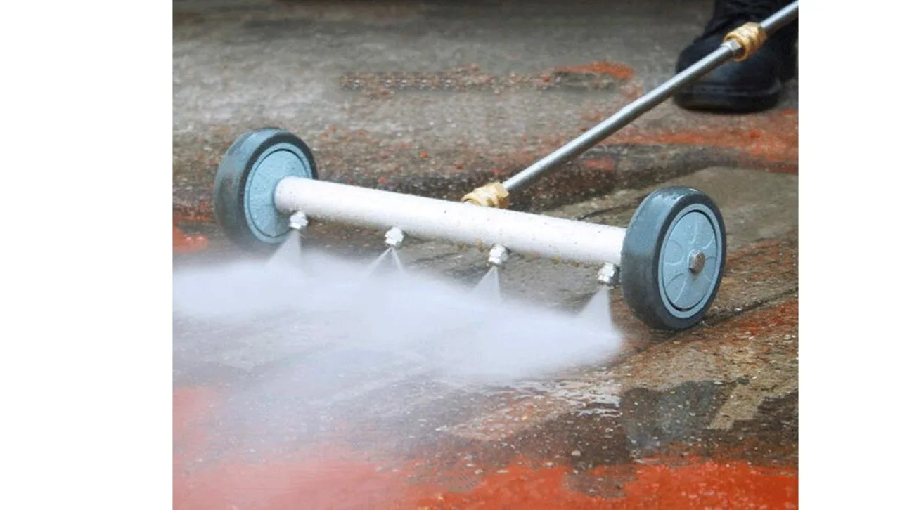 4000PSI High Pressure Car Under Body Chassis Washer Undercarriage Cleaner Water Broom Cleaner Kit for 1/4\