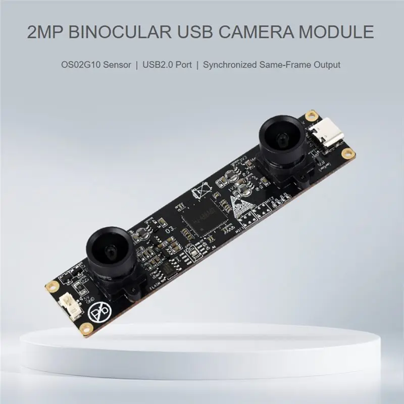 【선물】USB 카메라 모듈 2MP UVC 플러그 앤 플레이, 듀얼 OS02G10 센서, 62Mm 베이스라인, 로봇/3D 비전 S용 동기화 프레임 출력