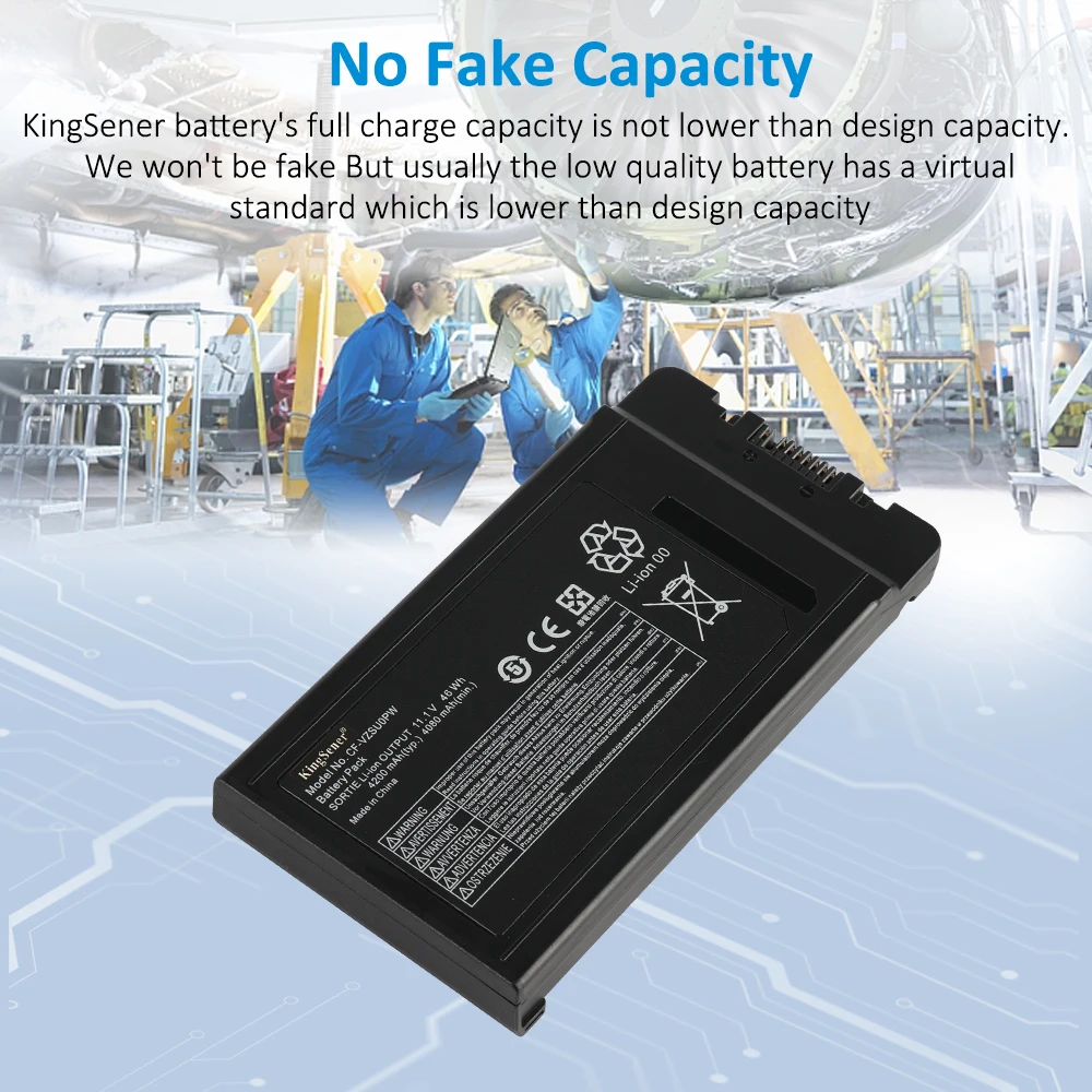 Batterie Pour Panasonic TOUGHBOOK FZ-55 - 10,8 V, 63 Wh - Référence FZ-VZSU1HU - Compatible Ordinateur Portable Robuste