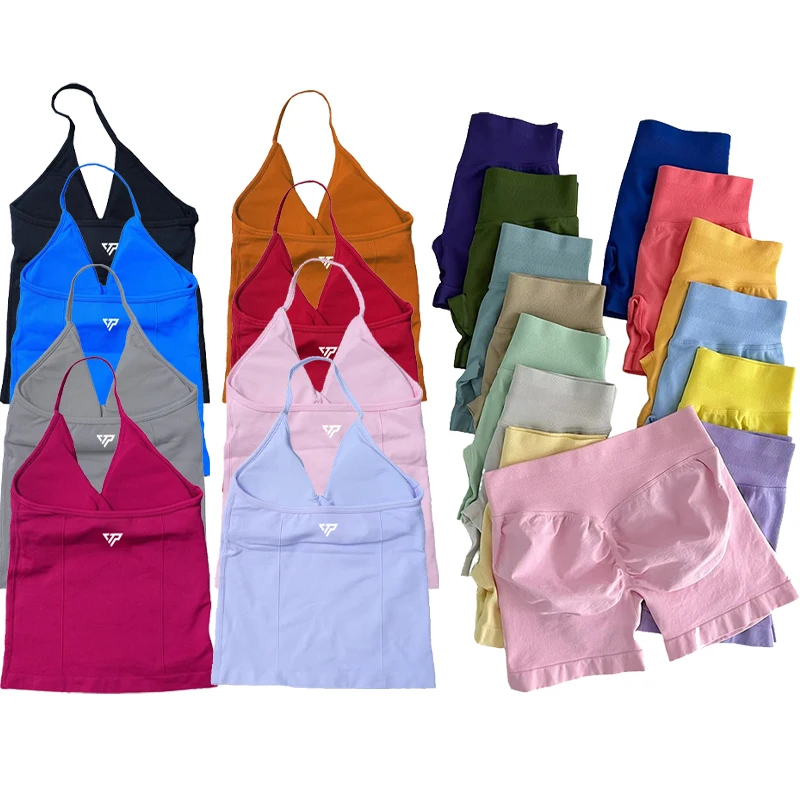 Seamless Gym Shorts Set 6