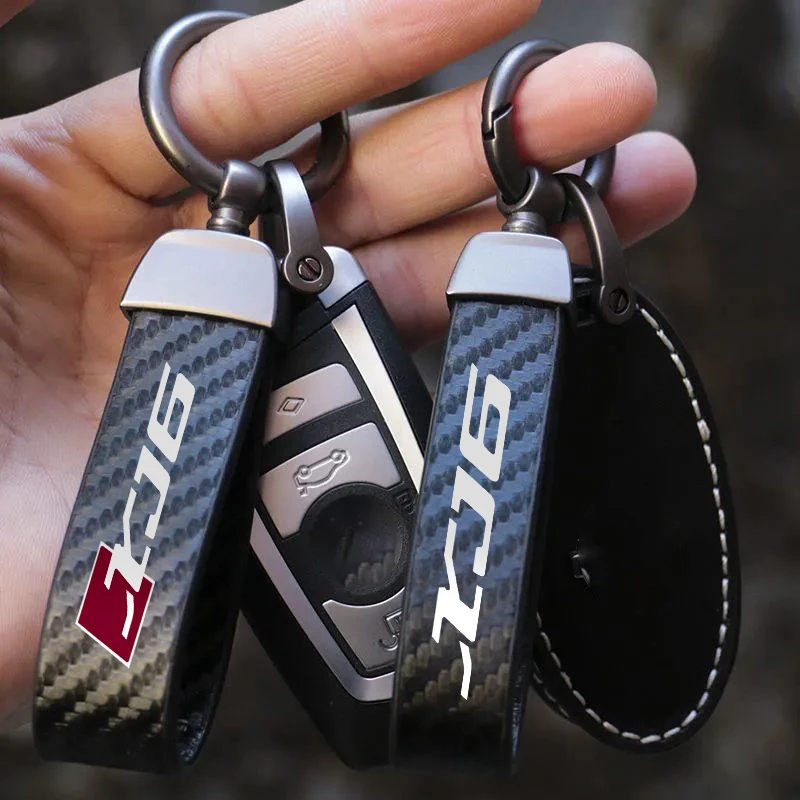 

Motorcycle Key Chain Holder Keyrings Lanyard Leather Keyring Accessries for YAMAHA XSR XJ6 XJR DIVERSION Motorcycle Accessories