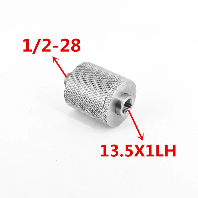 Stainless Steel External Recoil Booster Disconnector 1 2 28 Male to 13 5x1LH Female Nielsen for