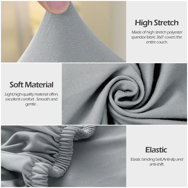 Elastic Spandex Office Chair Slipcover - Chair Protection for Armchairs & Gaming Chairs
