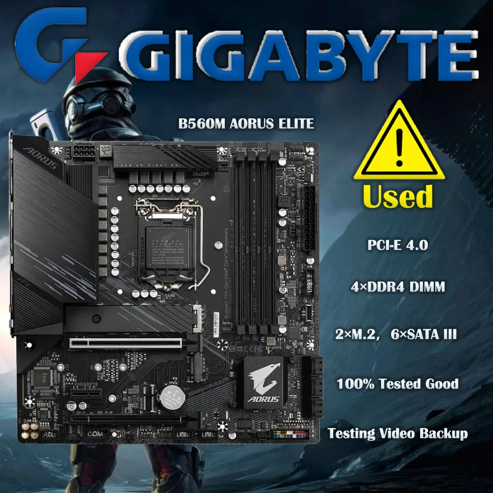 Lga 1200 Gigabyte B560M Aorus Elite Scheda Madre Micro Atx Intel B560 Ddr4 128G Sata M.2 Supporto 10Th-Gen 11Th-Gen Intel Cpu 1200