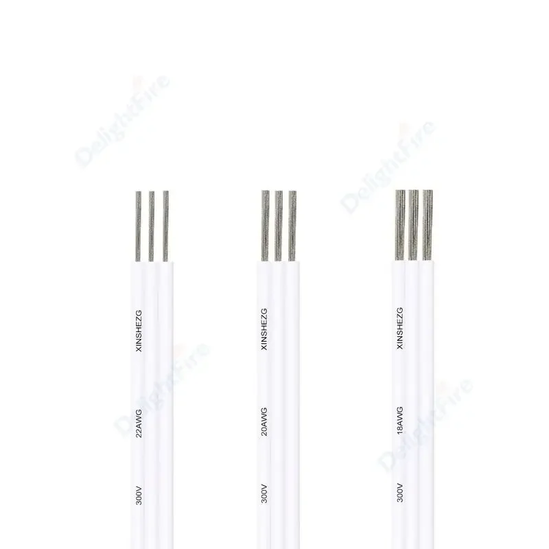 3/4pin White Electrical Wires Tinned Copper LED Cable 18 20 22AWG PVC Flexible Extension Wire For WS2811 WS2812B LED Strip
