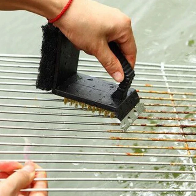 Bbq Grill Grillkészlet Tisztító Kefe És Kaparó Többfunkciós Grilltisztító Huzalkefe Szerszámok Kemping -Tartozékok - Image 3