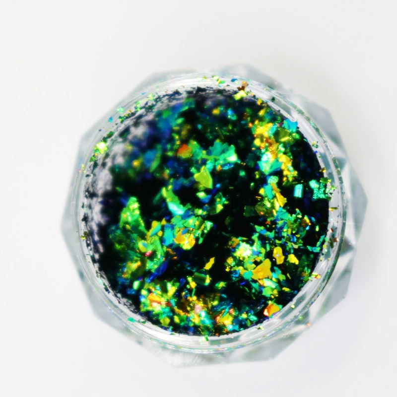 Jars Brocade Cloud Nail Chrome Discoloration Effect Shine Chameleon Nail Decoration Powder Colorful Flakes Glitter Powder nail powder nail flakes nail glitter nail decoration nail decorations