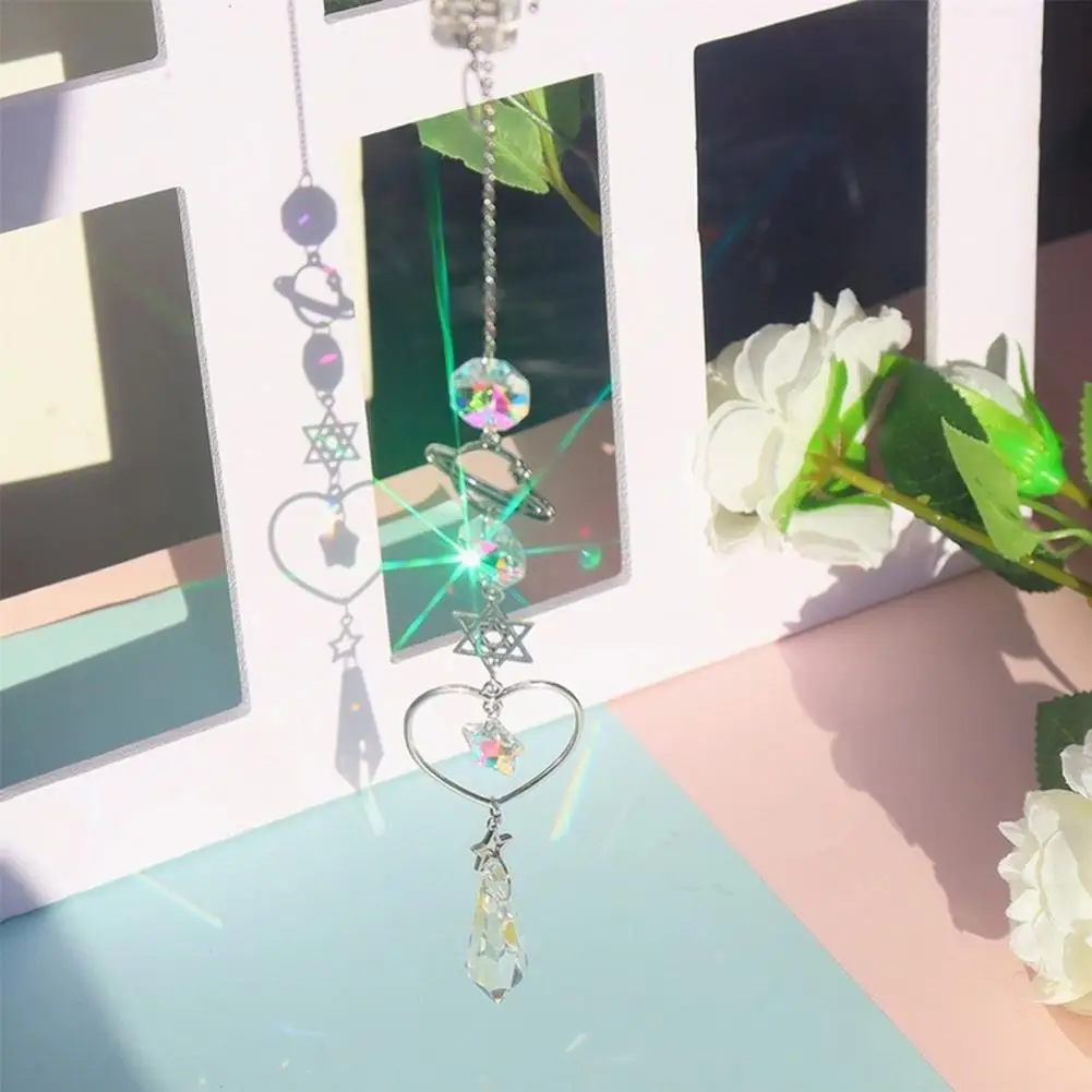 

Sturdy Hanging Rainbow Maker Lightweight Well Reflected Durable Hanging Drop Home Garden Decor Windchime Pendant