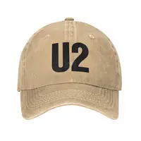 U2 Band Washed Baseball Cap Popular Logo Cute Hip Hop Hats Spring Women Outdoor Custom Baseball Caps 2