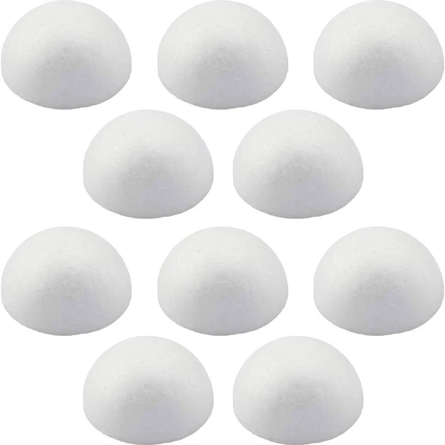 8 Wholesale White Styrofoam Foam Circle DIY Crafts Decoration - 12 pcs