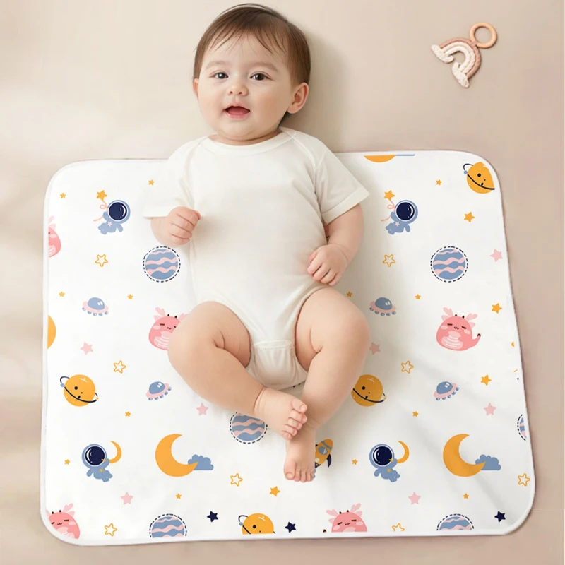 Portable Baby Waterproof Diaper Changer Mattress Protector Mat 70x90CM Foldable Changing Mat Stroller Bed Play Mattress Washable