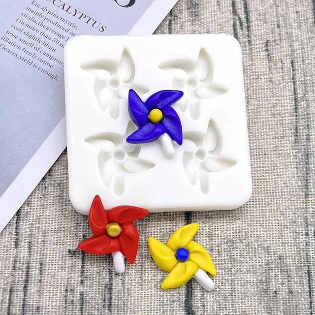 Szélmalom Alakú Szilikon Cukrász Penész Gyantakészlet Cupcake Sütő Fondant Sütemény Díszítő Szerszámok - Image 3