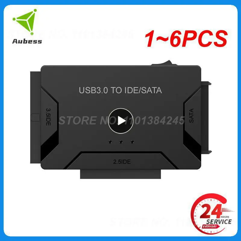 

1~6PCS 3.0 to SATA IDE Hard Disk Adapter Converter Cable for 3.5 2.5 inch HDD/SSD DVD ROM -RW 3 in 1 IDE SATA Adapter