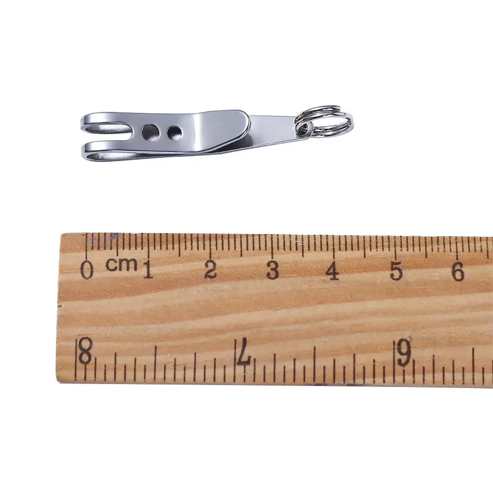 Tools EDC Tool Stainless Steel Mini Portable Key Ring Waist Belt Hanging Clip Bag Hanging Clip Pocket Clips Metal Key Buckles