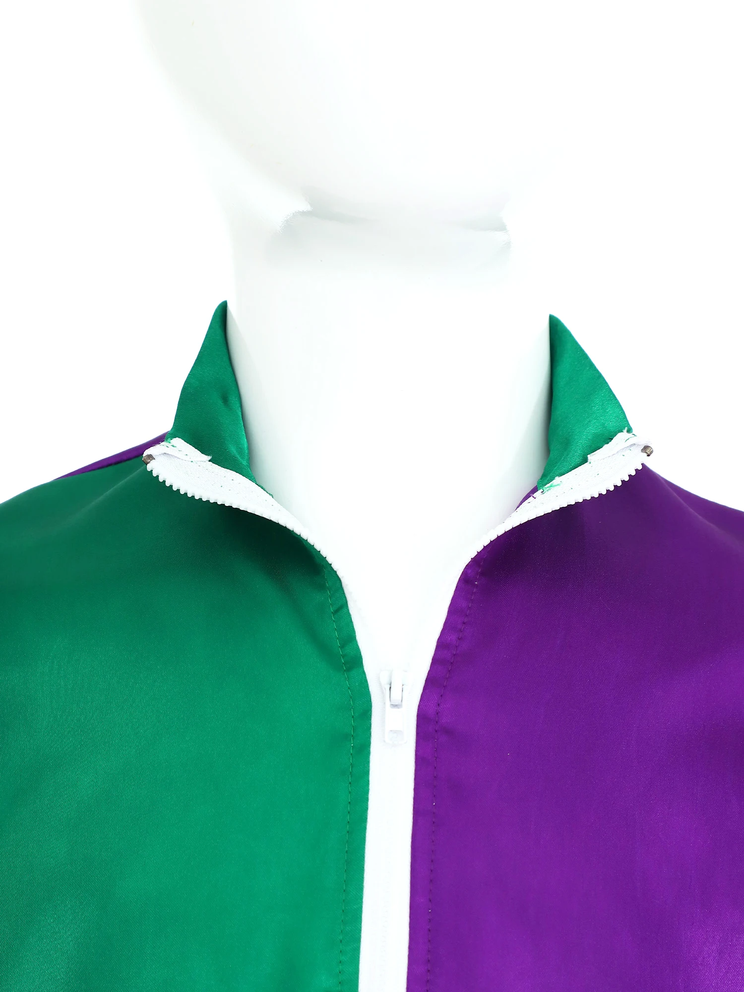Cosplay Costume Kids Girls Halloween Carnival Jockey Riding Horse Trainer Cosplay Performance Costume Long Sleeve Color Contrast Zipper Jacket