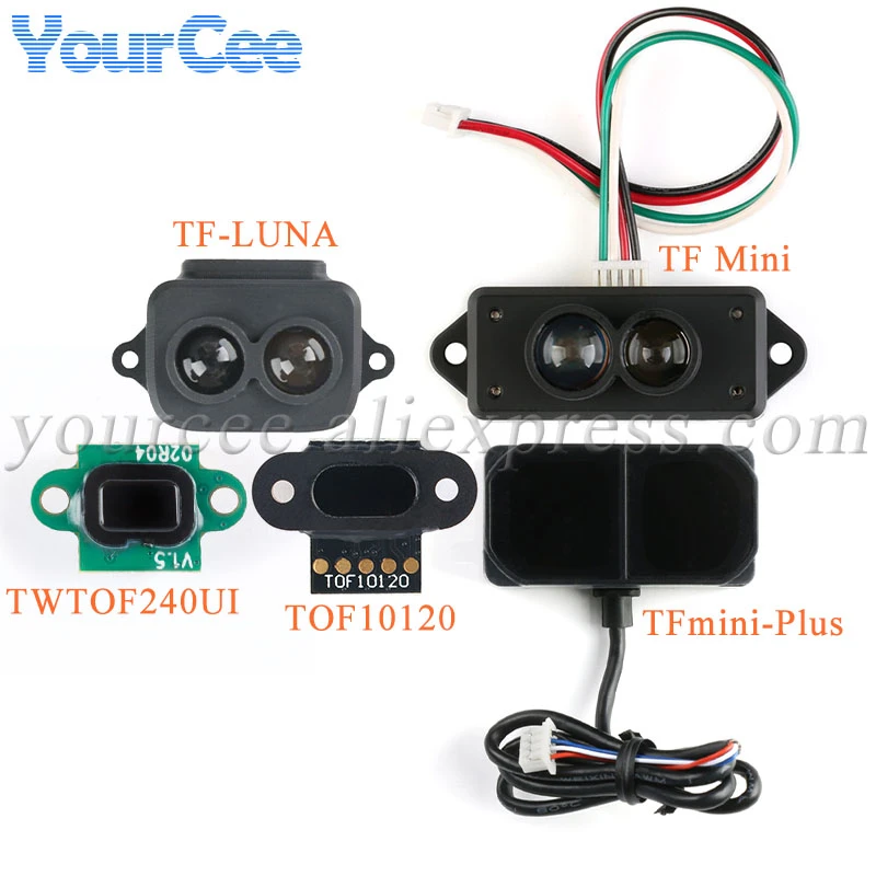 TFmini Plus TF Mimi TF-luna TOF10120 TWTOF240UI ToF Laser Lidar Range ...