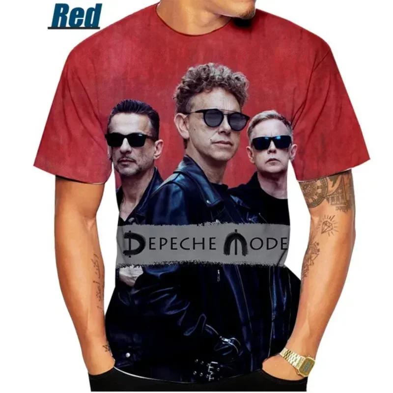 Fashion Pop Rock Band Depeche-Mode 3D Print T-shirt Personality