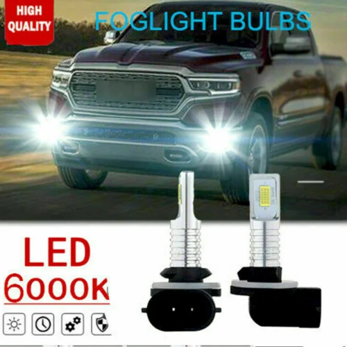 

2x 881 35W LED Bulbs Fog Lights 6000K for Dodge Ram 1500 2500 1999-2001