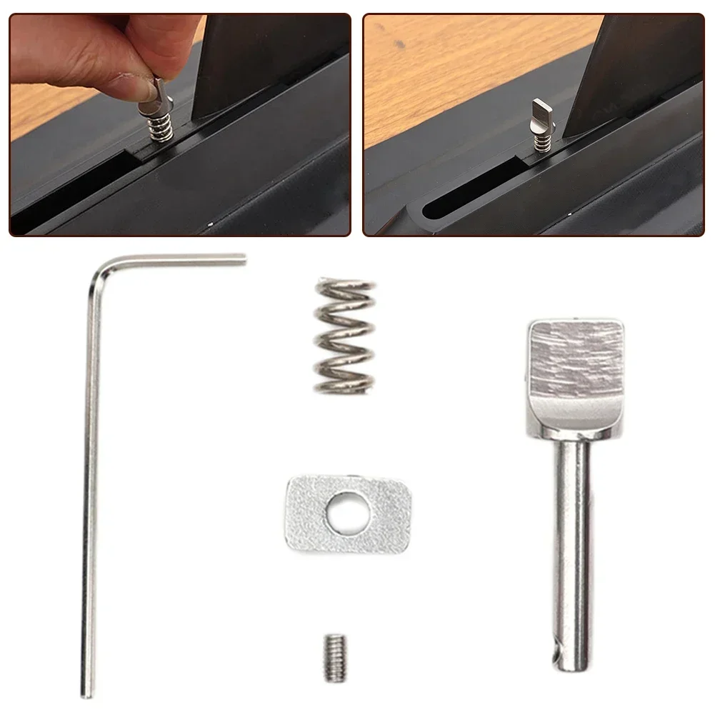 TongL 6Pcs Fin Screws With Plate No Tool Stainless Steel Surfboard
