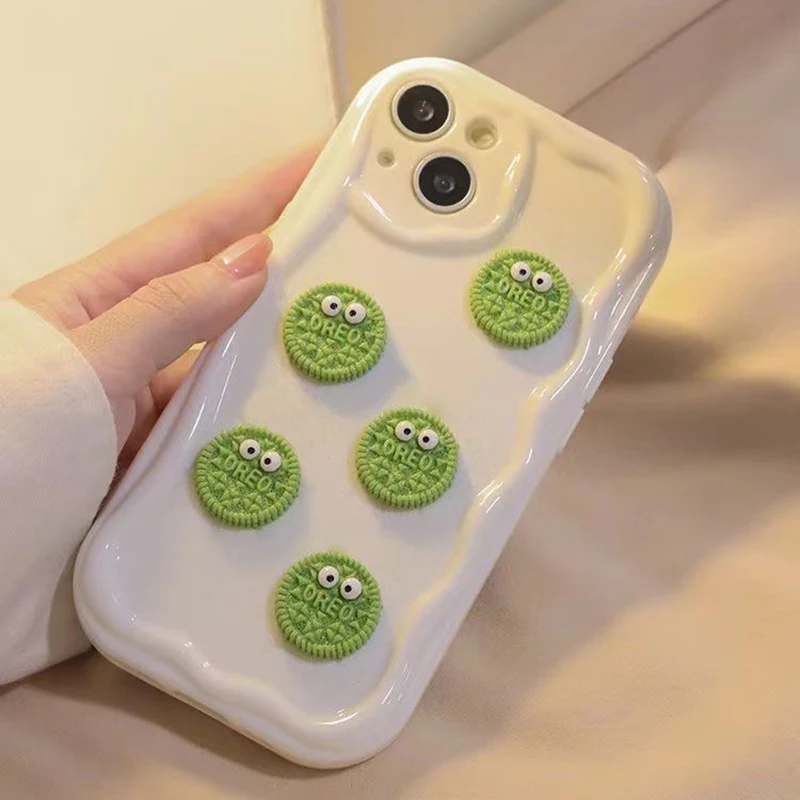Cute 3D Lucky Cookies Cartoon Soft Wave TPU Phone Case