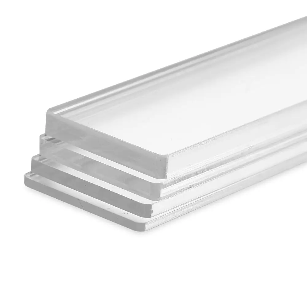 2Pcs Practical Acrylic Balance Ruler Home Kitchen Cake Rolling Tools Thickness Ruler Biscuit Smoother Baking Accessories