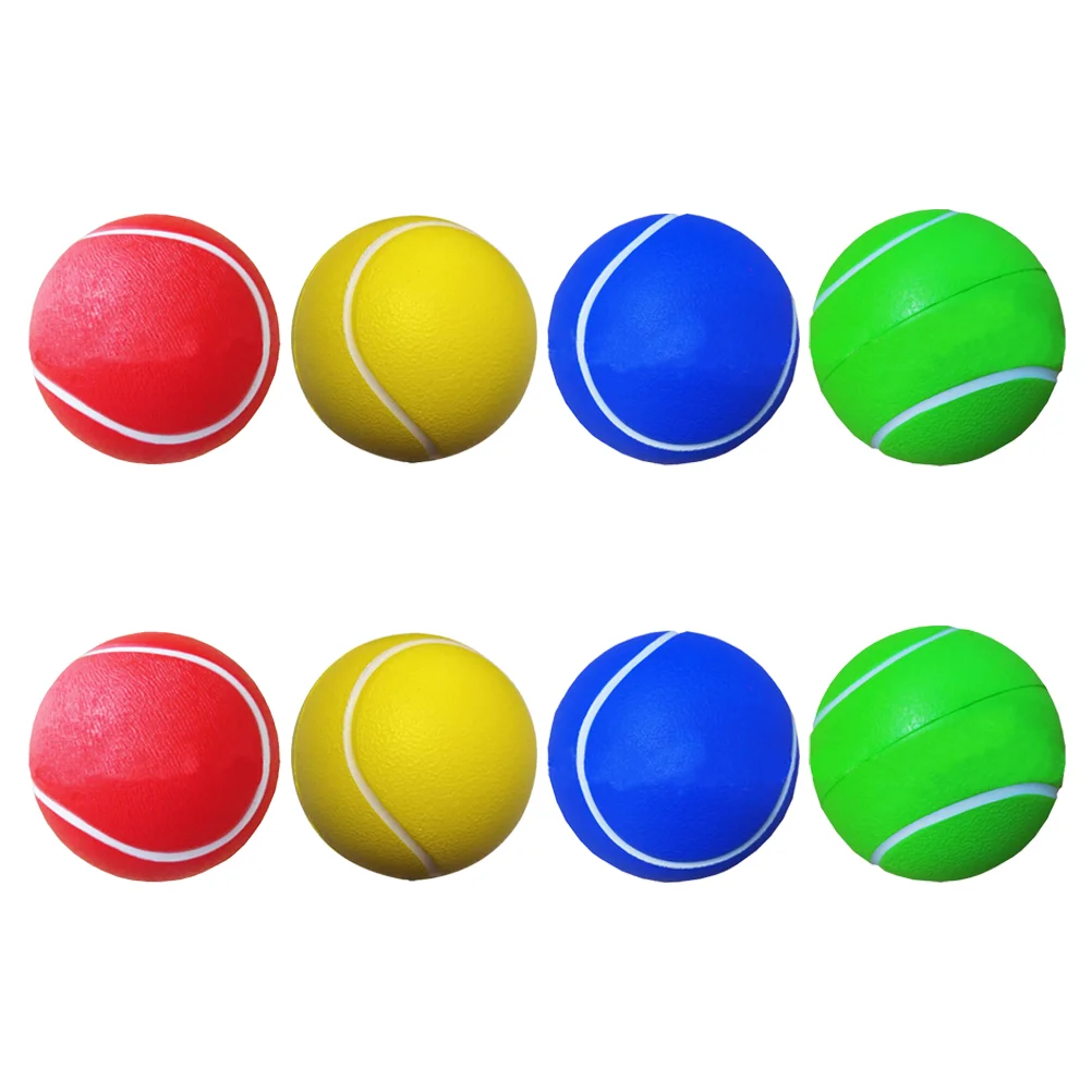 Tennis Balls 8 Pcs Training PU High Elasticity Massage Individual Playing