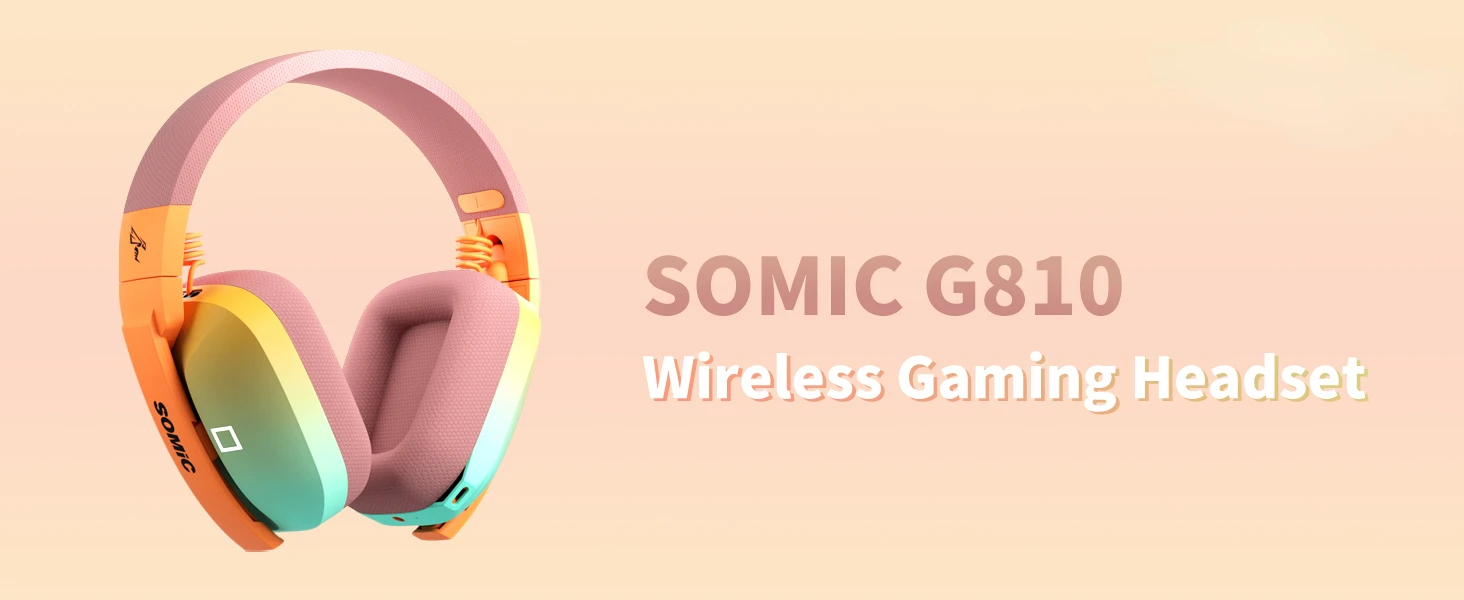 Somic g810 2.4g sem fio (type-c receptor) bluetooth wired três modo de jogo  música fones de ouvido hd mic celular tablet fone de ouvido - AliExpress