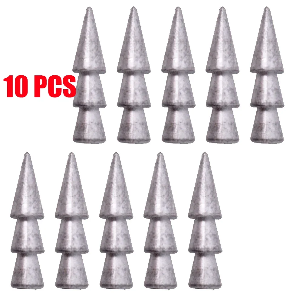 10pcs Lead Nail Weights Fishing Sinker Insert Weight For Worm Nail Sinkers Wacky Soft Worm Pesca Iscas Carp Fishing Accessories