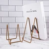1pc Plate Display Stand Picture Easel Metal Plate Stands Holder Display Pictures Frame Photo Decorative Plate Dish Tabletop Arts 2
