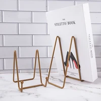 1pc Plate Display Stand Picture Easel Metal Plate Stands Holder Display Pictures Frame Photo Decorative Plate Dish Tabletop Arts 2