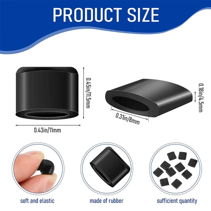 Kitchen Non-slip Scratch-resistant Silicone Tabs Rubber Tip Compatible for Air Fryer Grill Plate Bumper-Protective Feet N0PF air fryer