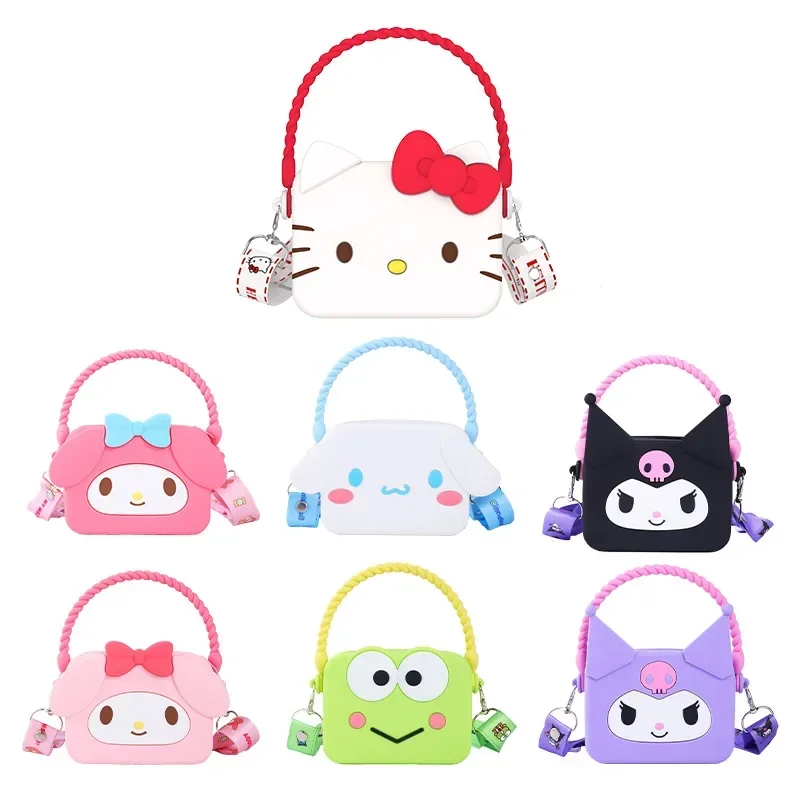 

Sanrioed Kawaii Anime Cartoon series HelloKitty My melody Cinnamoroll High-value cute girl handbag coin purse messenger bag