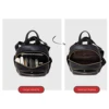 LAORENTOU Women Cow Leather+PU Backpack Clasic Lady Daypack Travel Bag Gift for Wife, Lover 5