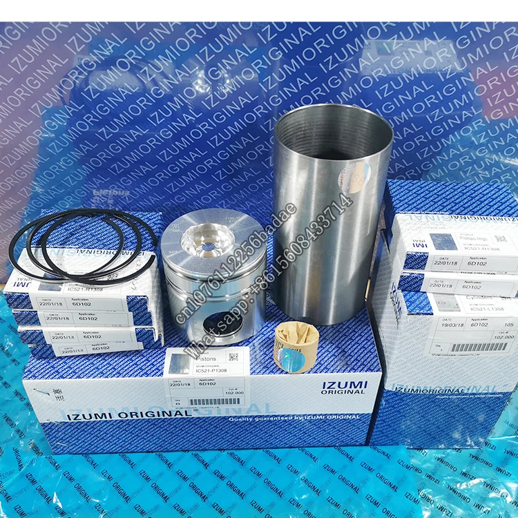 IZUMI ORIGINAL 6D102 cylinder liner kit 6BT 6BT5.9  sleeve assembly