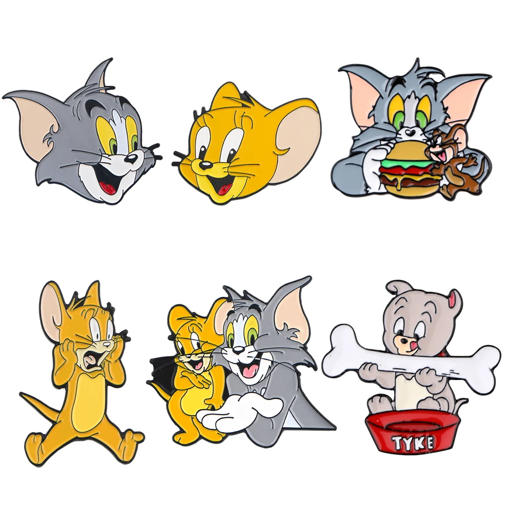 

Cat Anime Pins for Backpacks Badges on Manga Enamel Pin Cartoon Accessories for Jewelry Cute Things Brooches Gift