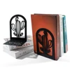 Cacti Book Ends Heavy Duty Metal Bookends Office Desktop Home Bookshelf for Book Lovers Office supplies Book Rack 4