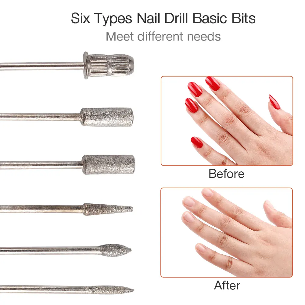 35000RPM Wireless Portable Nail Drill Machine Nail File Grinder Nails Gel Milling Cutters Manicure Polisher Nail Art Salon Tools